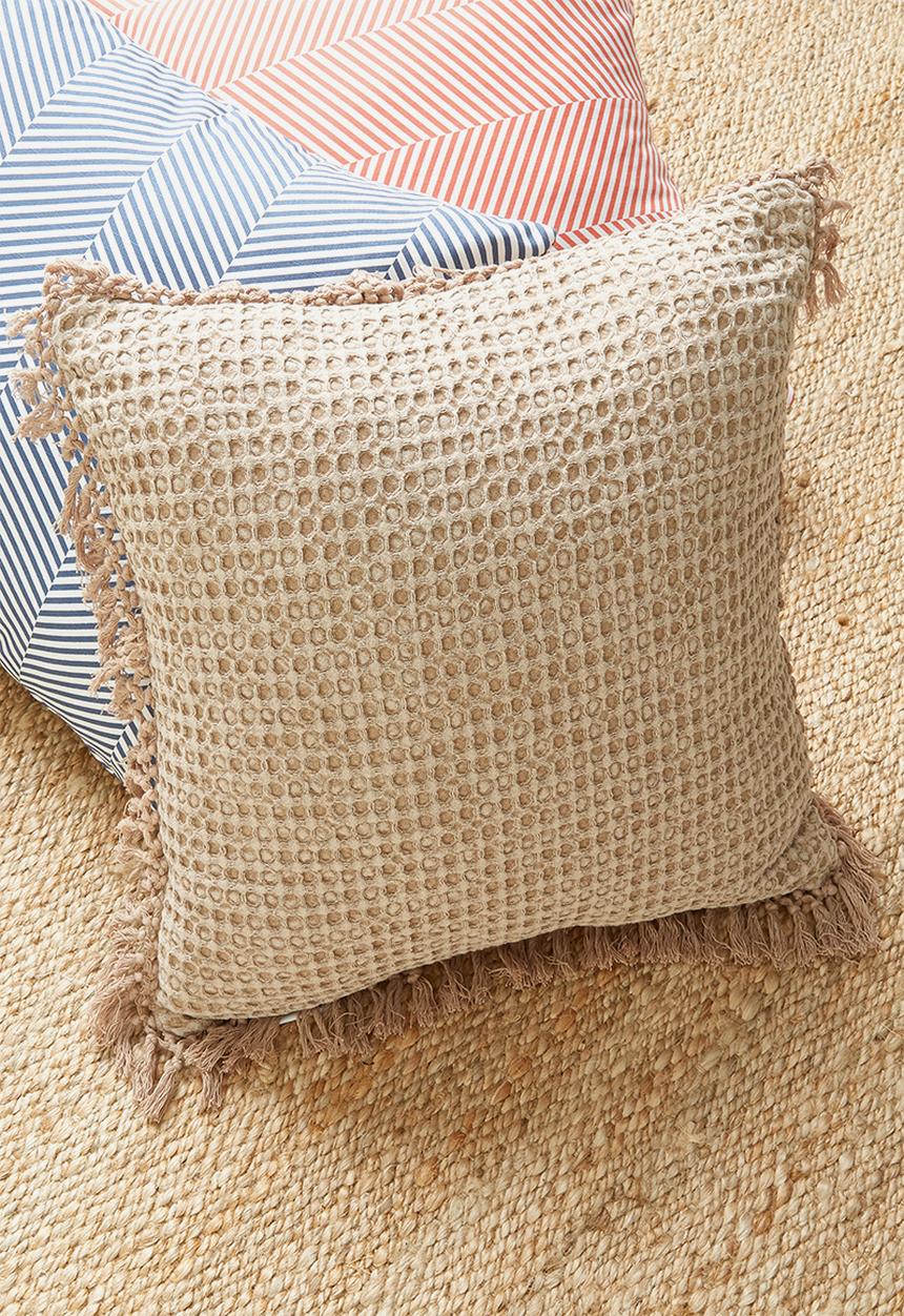 Sixth Floor - Eli waffel cushion cover - brown