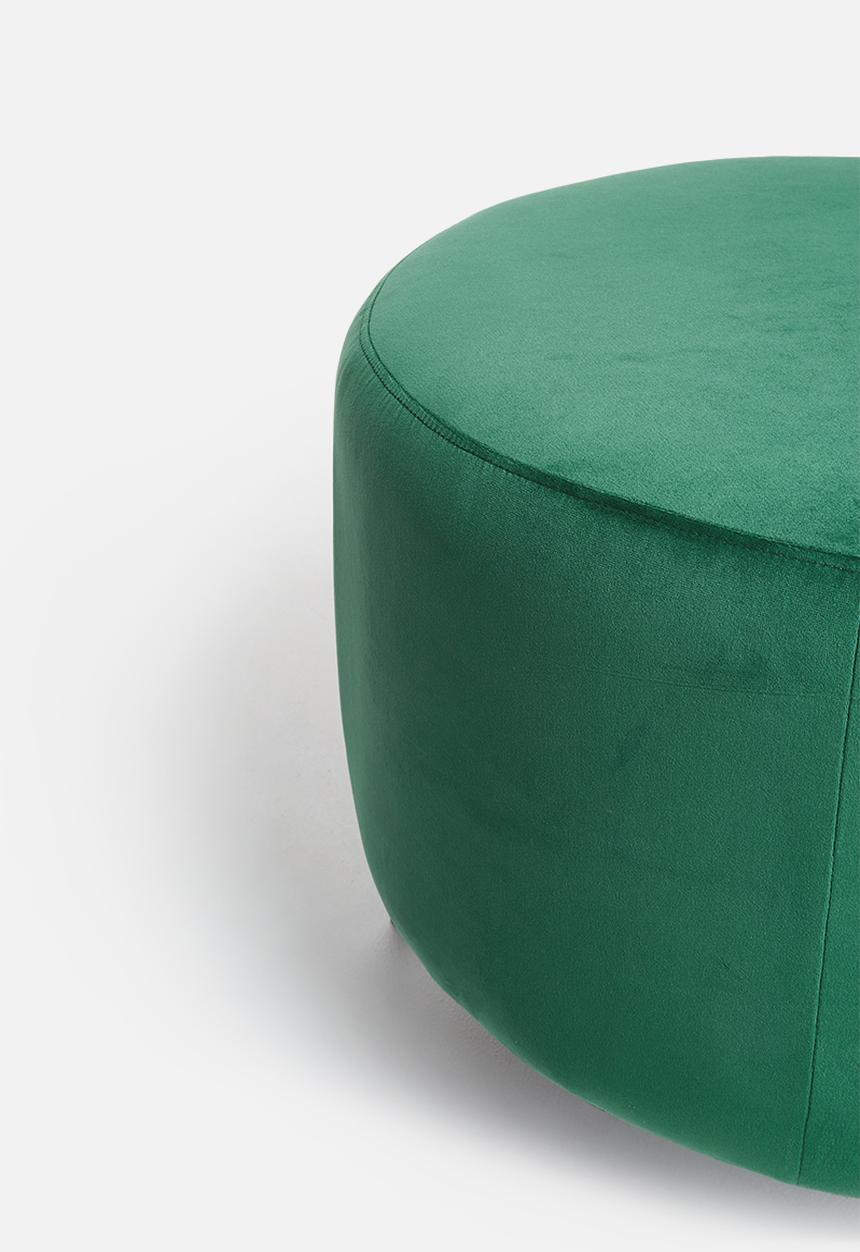 Sixth Floor - Frame ottoman - emerald velvet