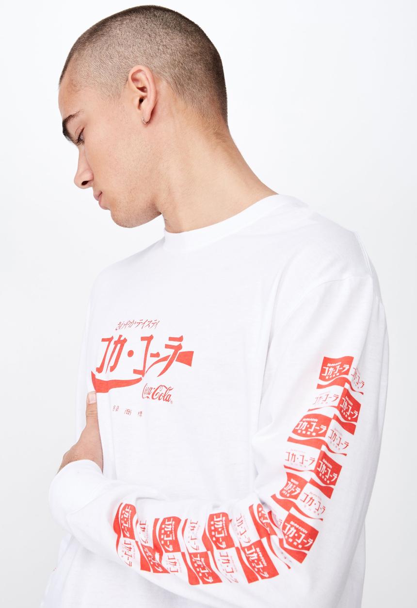 Cotton On - Tbar collaboration tee - white & red