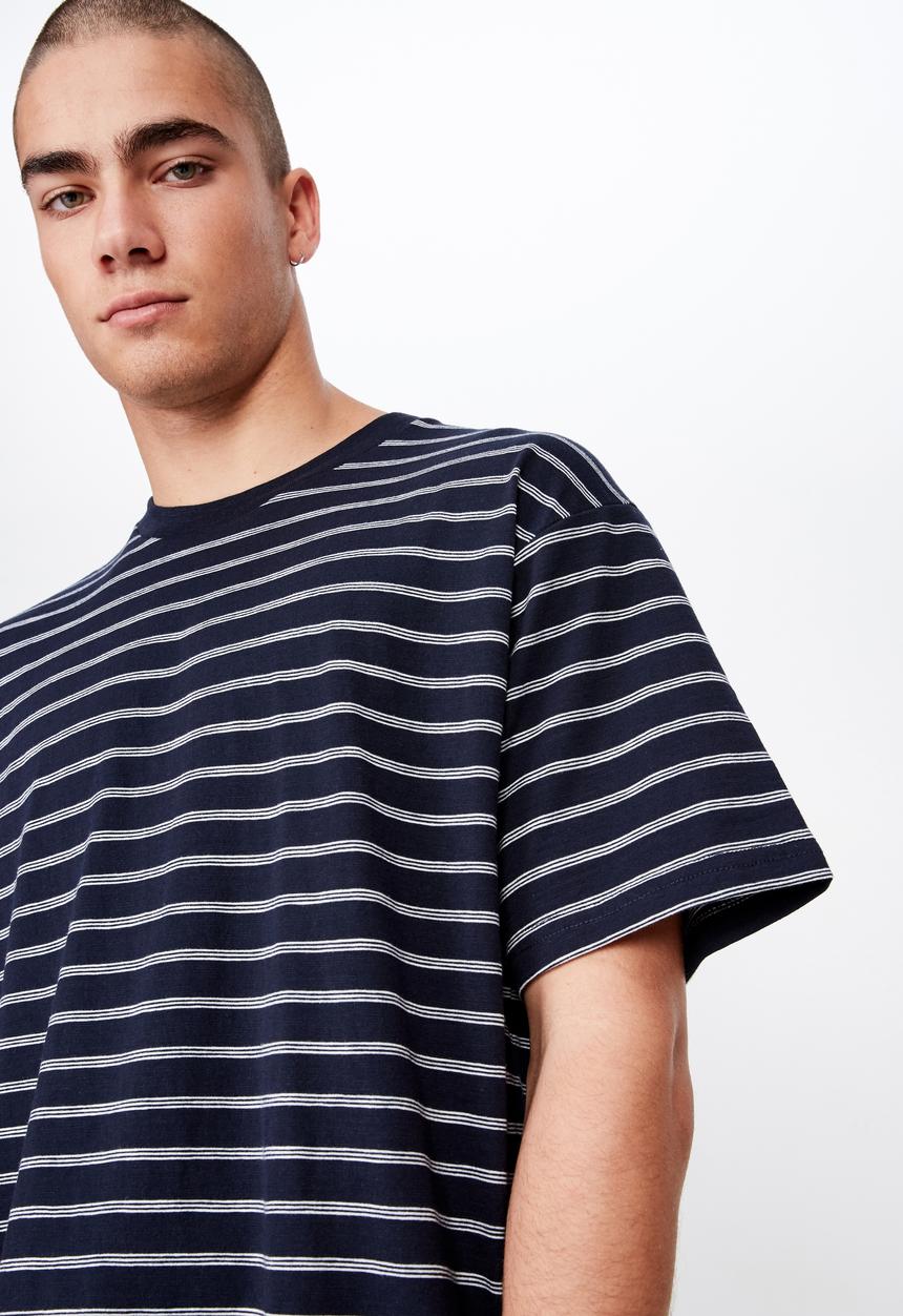 Cotton On - Graduate tee - navy & white 