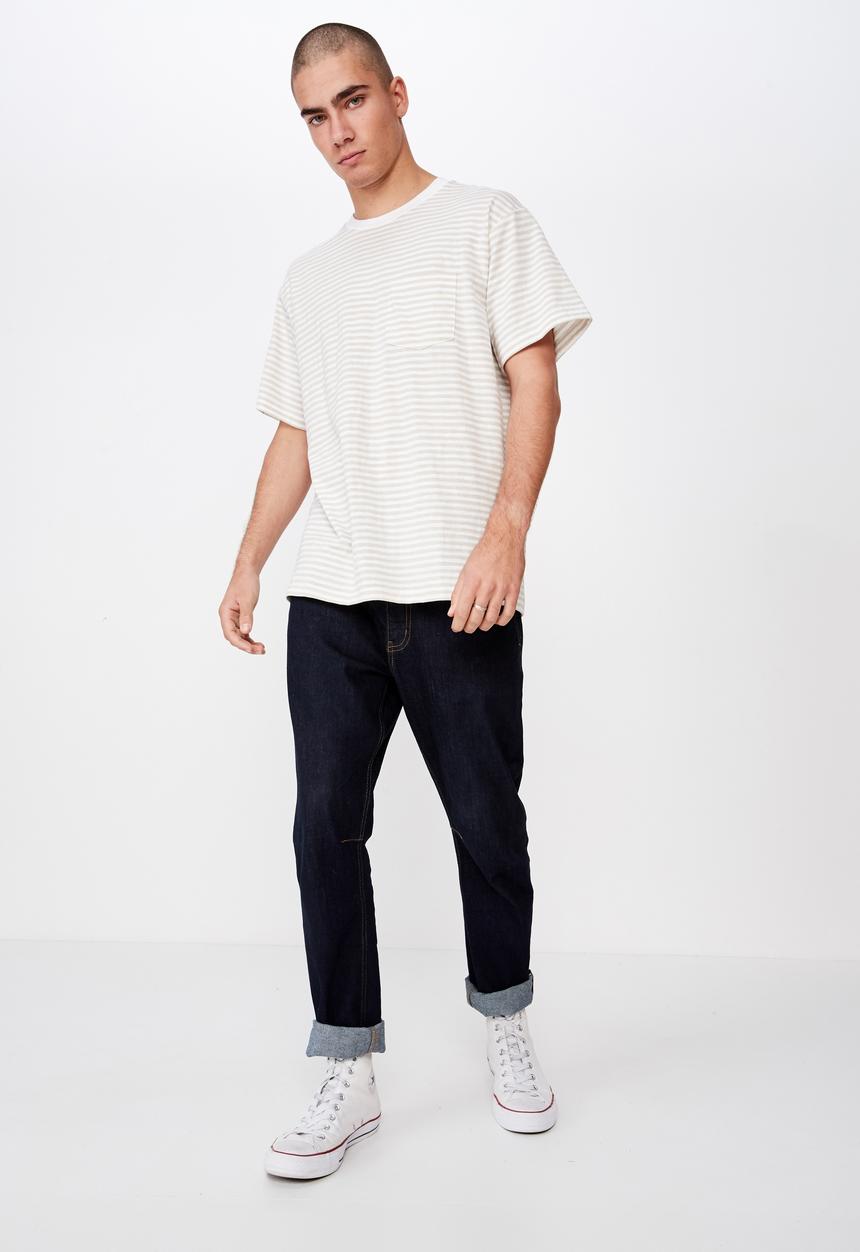 Cotton On - Graduate tee - white & beige 