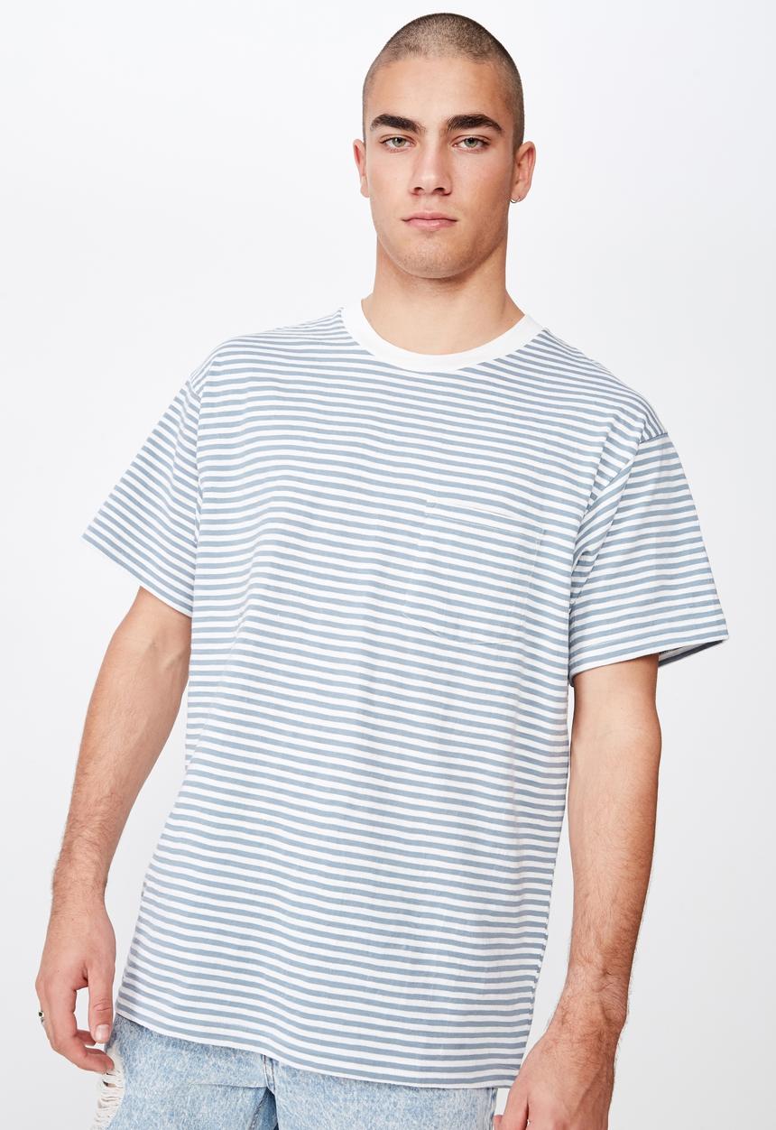 Cotton On - Graduate tee - white & blue 
