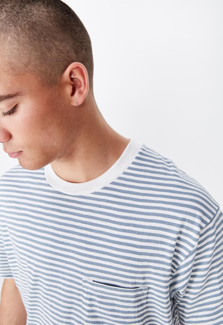 Cotton On - Graduate tee - white & blue 