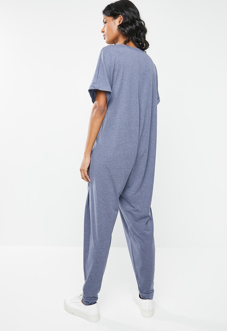 Superbalist - Wrap casual jumpsuit - blue