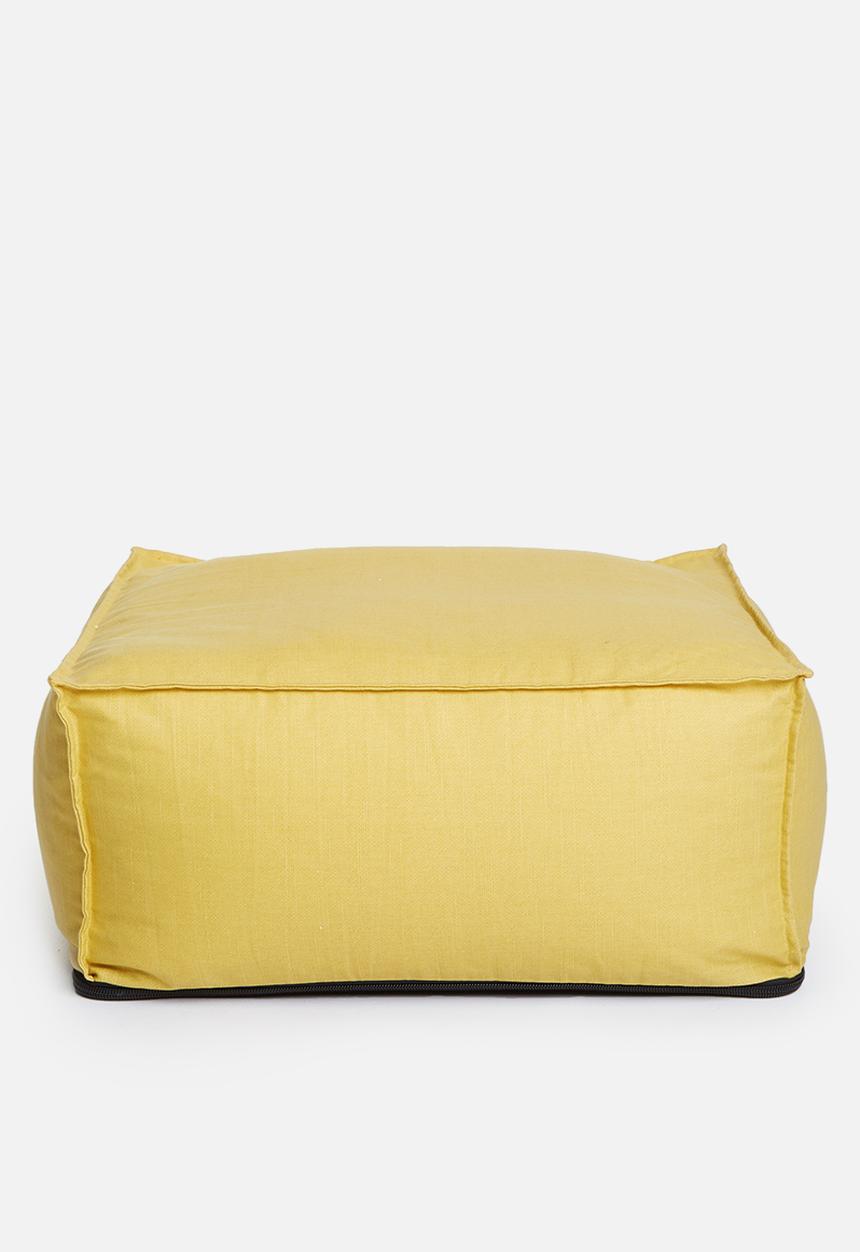 Sixth Floor - Poppy floor cushion - yellow