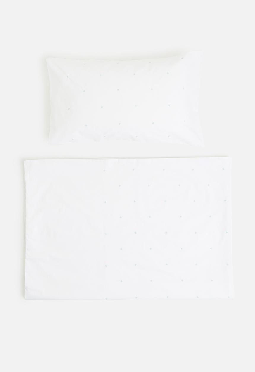 DNU Sheraton - Mia embroidered duvet cover set - white & blue