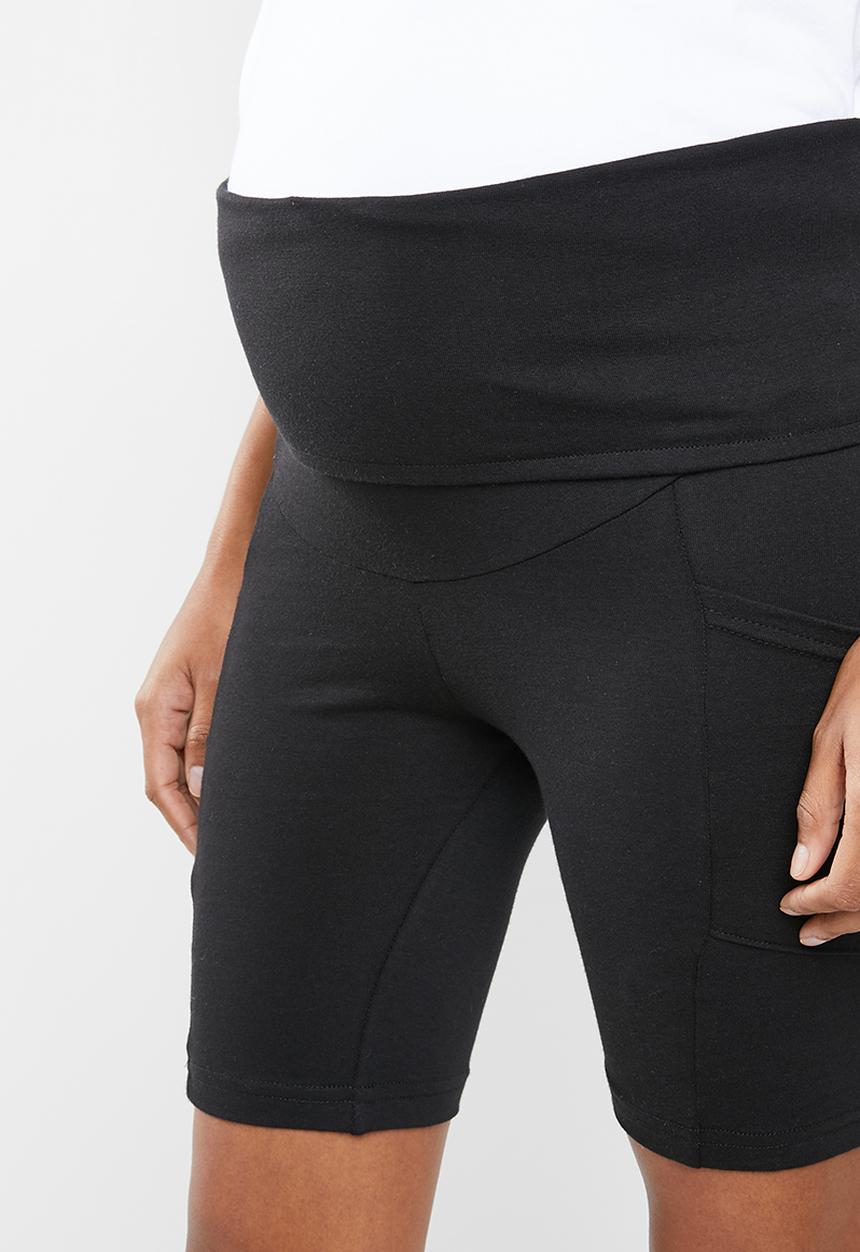 Superbalist - Maternity bicycle shorts with pockets - black