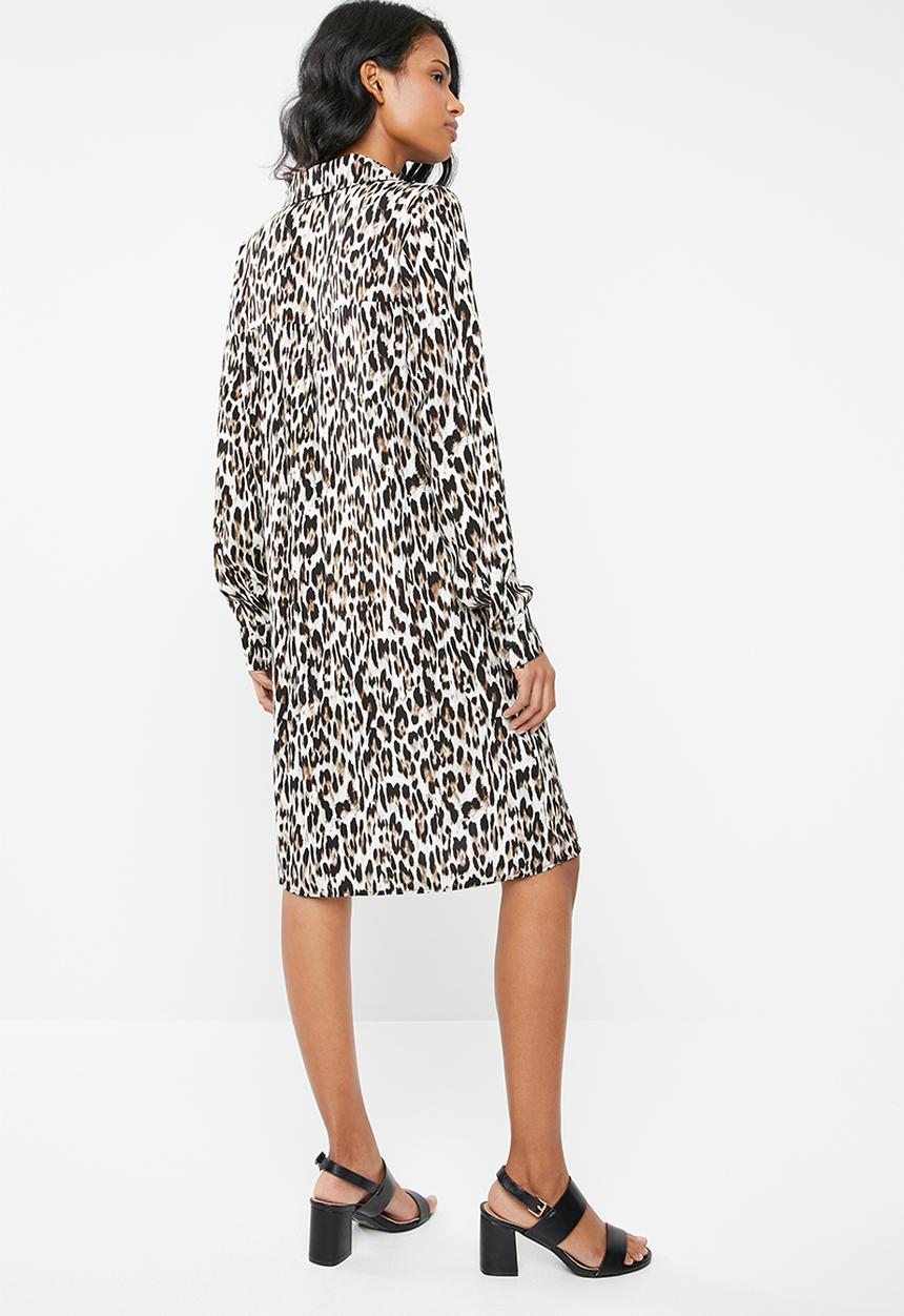 edit Maternity - Leopard print shirt dress - brown & black