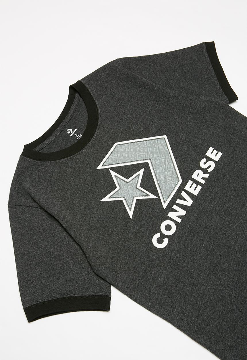 Converse - Cnvb spt star chev ringer tee - black