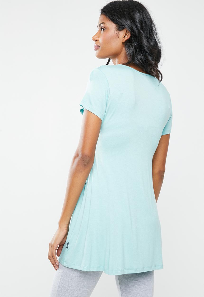 Cherry Melon - Smock detail top - turquoise 