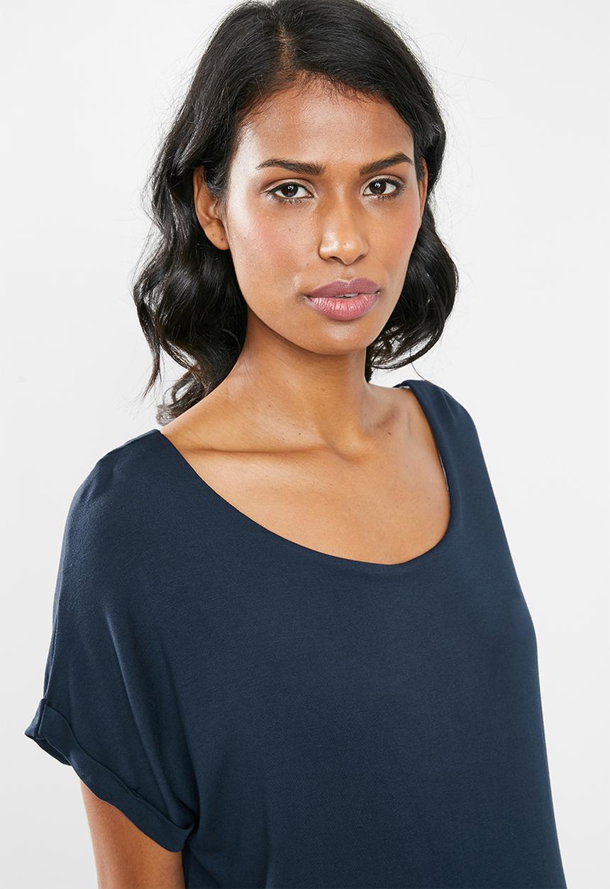 Cherry Melon - Feeding T-shirt - navy & white