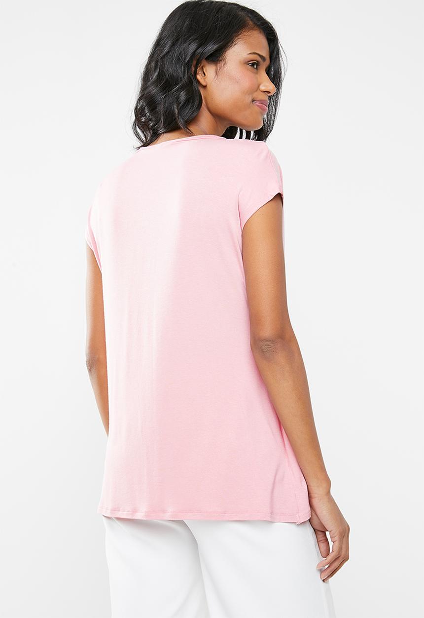 Cherry Melon - Overlay feeding top mid - pink & white 