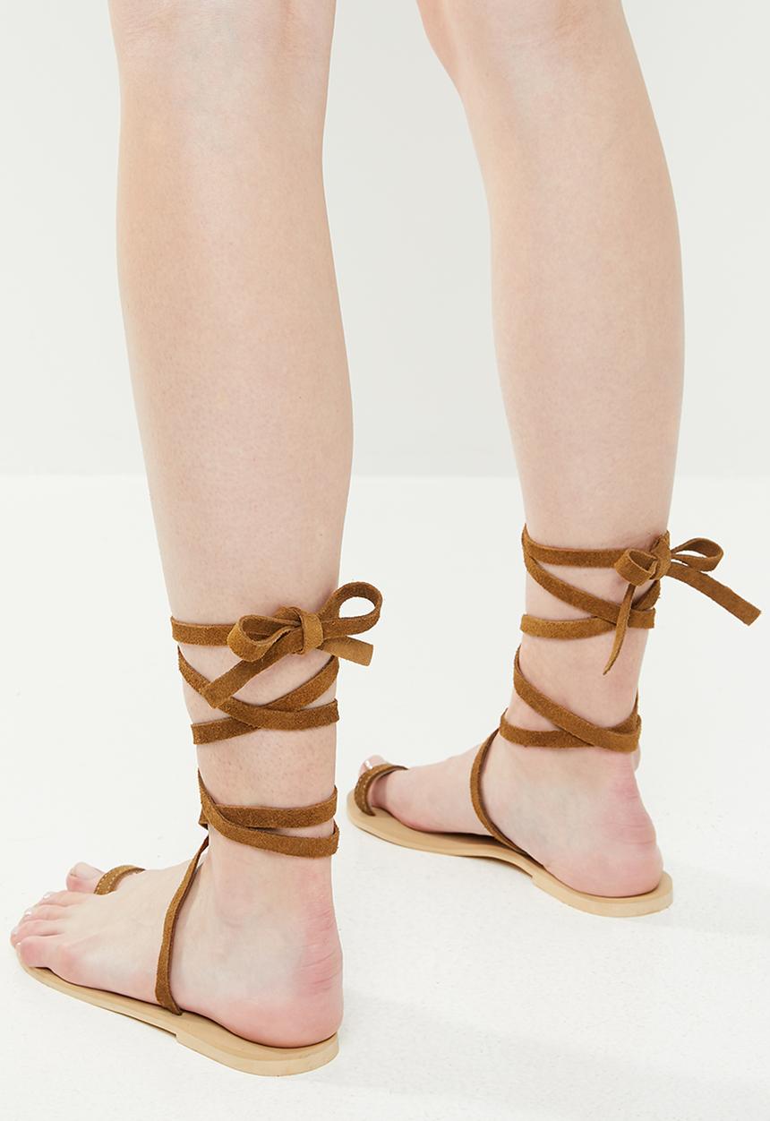 Superbalist - Faux leather sandal - tan