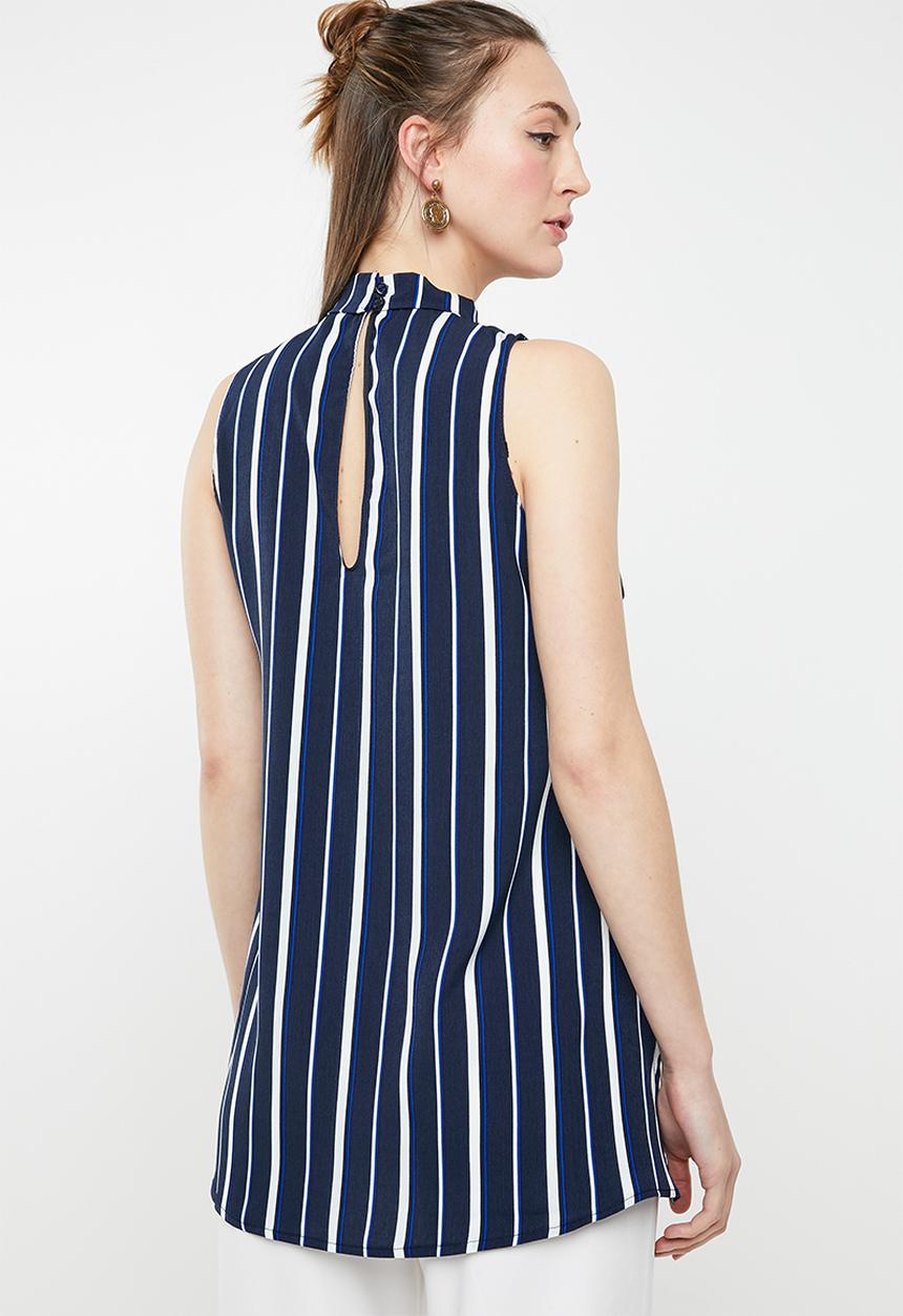 STYLE REPUBLIC - High neck kittybow blouse - multi