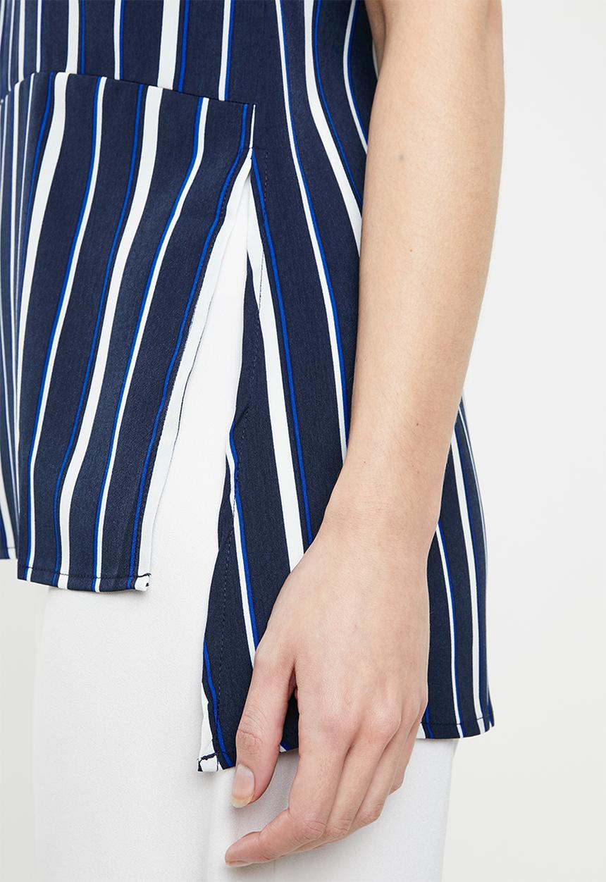 STYLE REPUBLIC - High neck kittybow blouse - multi