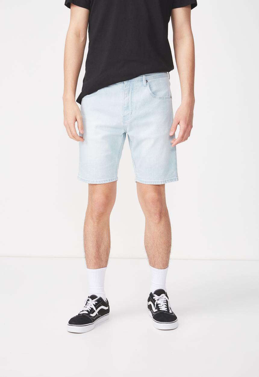 Cotton On - Skinny straight fit shorts - blue