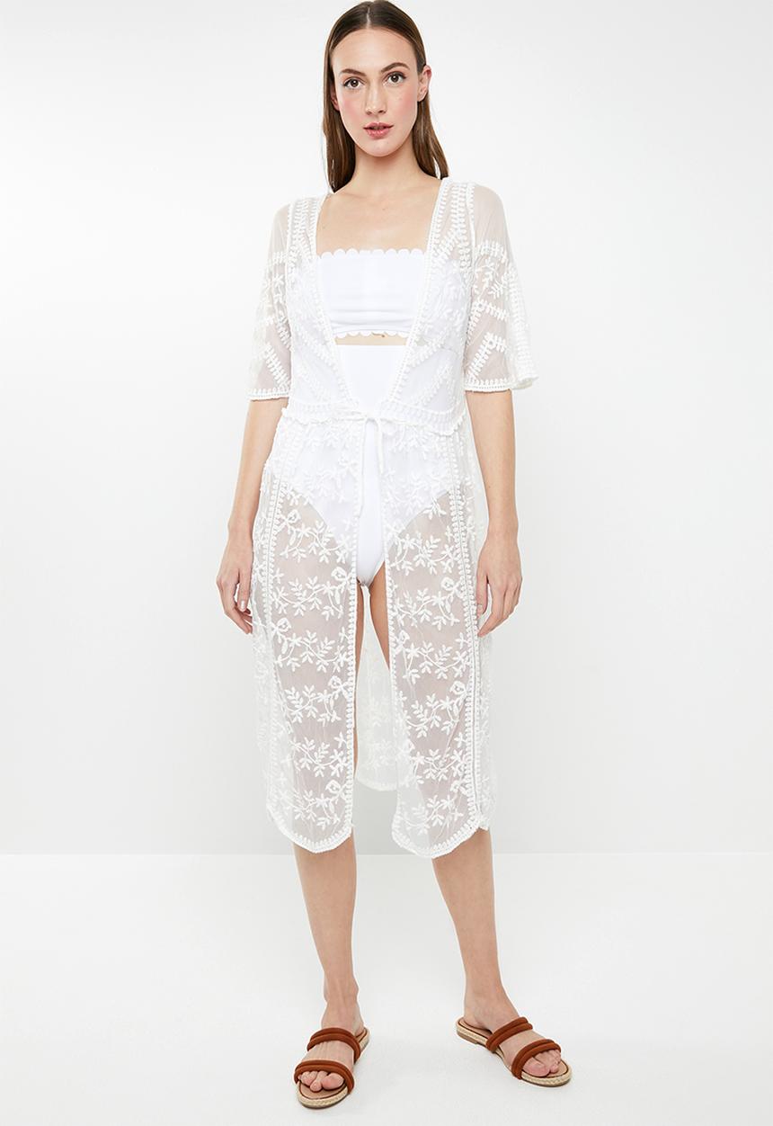 Joy Collectables - Lace kaftan - white