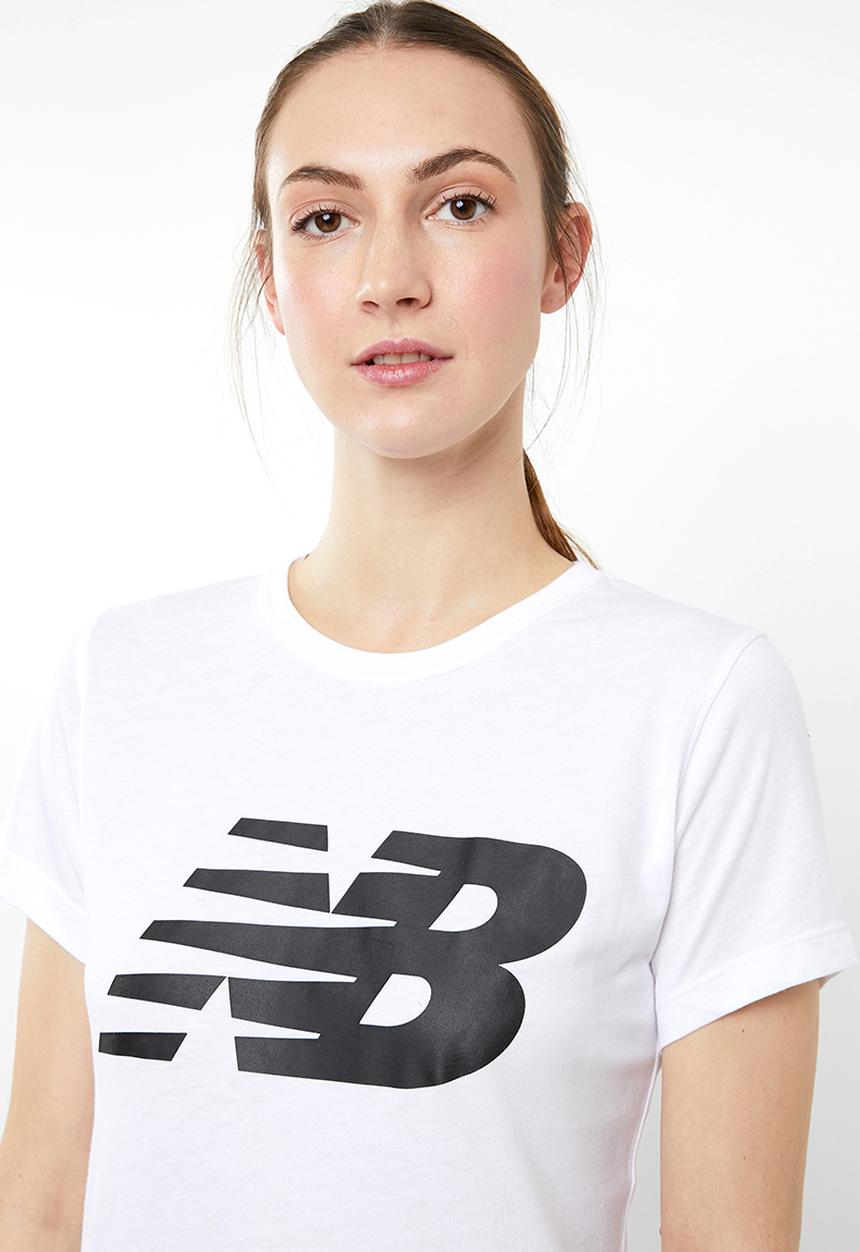 New Balance  - Core flying NB logo tee - white