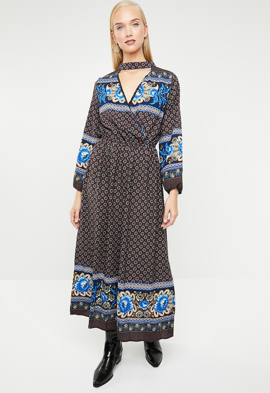 STYLE REPUBLIC - Bell sleeve maxi dress floral - multi 