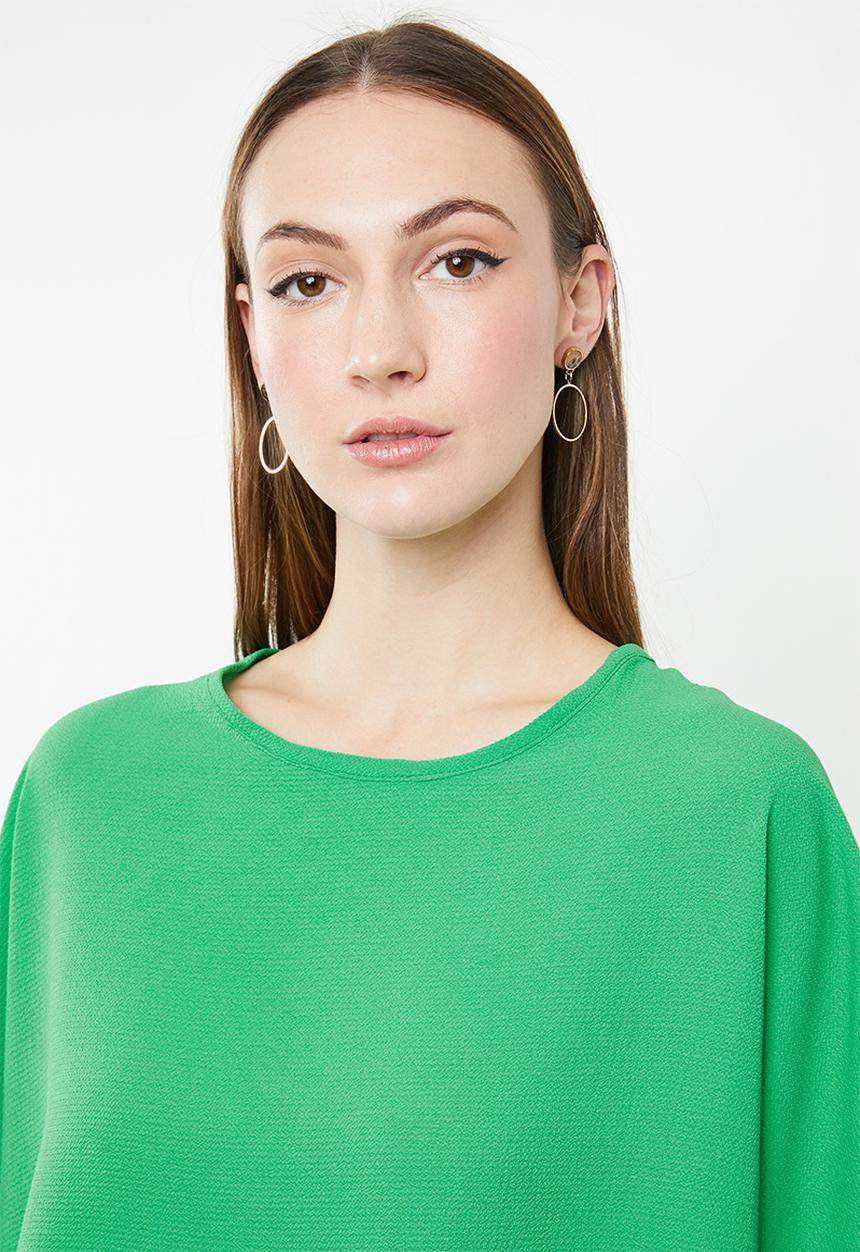 edit - Kimono sleeve blouse - green