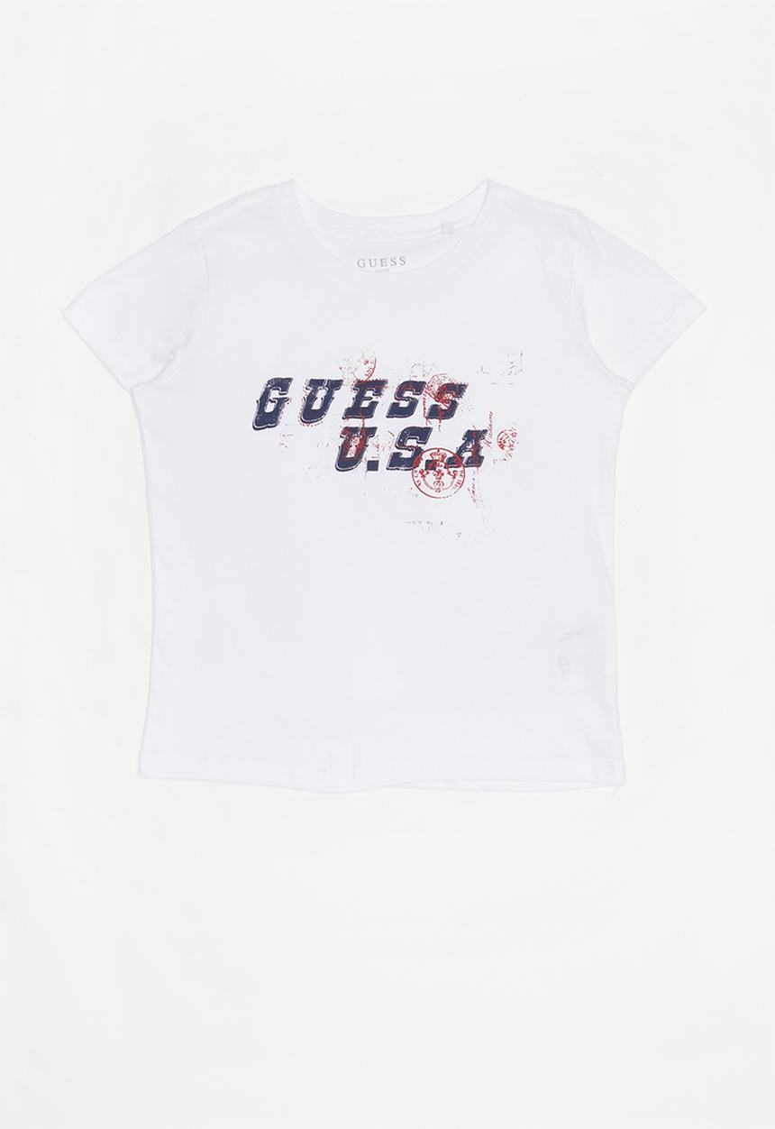 GUESS - Short sleeve guess USA tee - white
