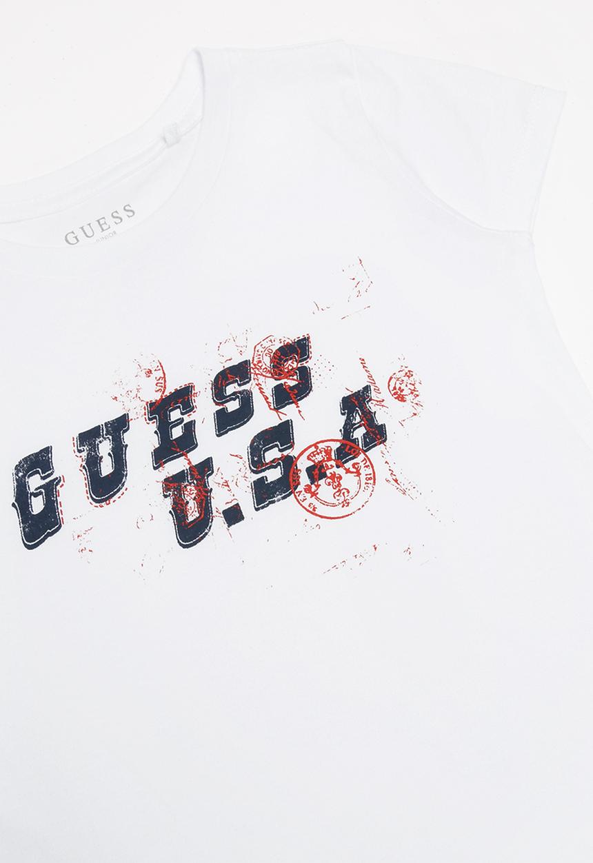 GUESS - Short sleeve guess USA tee - white