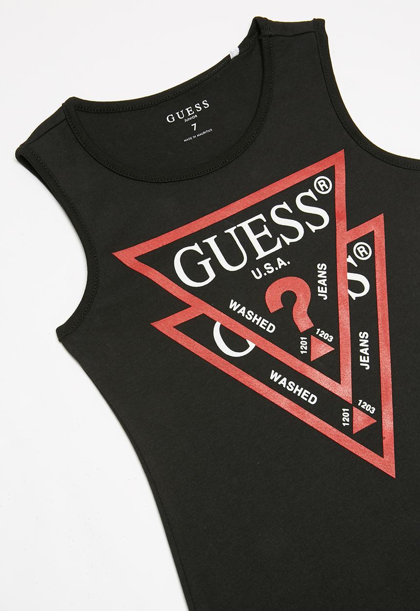 GUESS - Teens double tri jordan dress - black