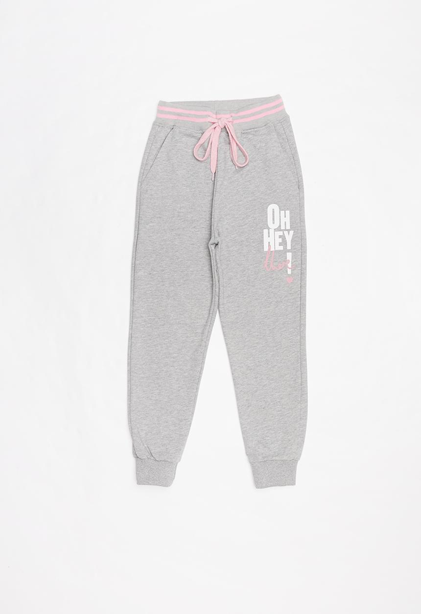 Pop Candy - Girls oh hey joggers - grey