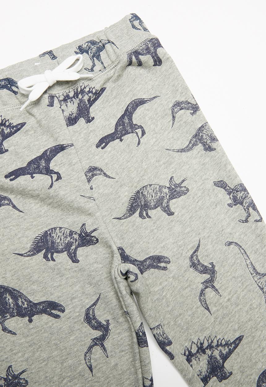 Pop Candy - Dinosaur printed joggers - grey