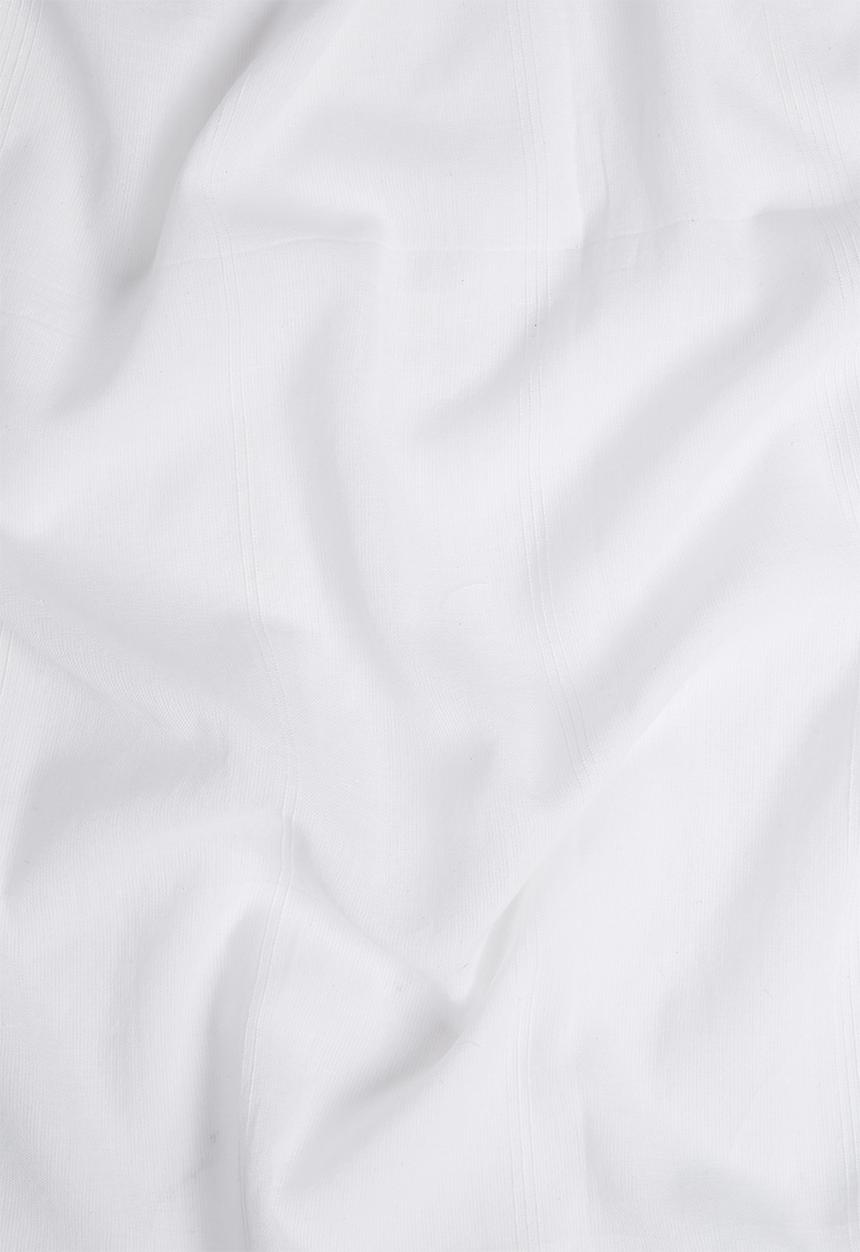 Sixth Floor - Textured sheer eyelet curtain - white