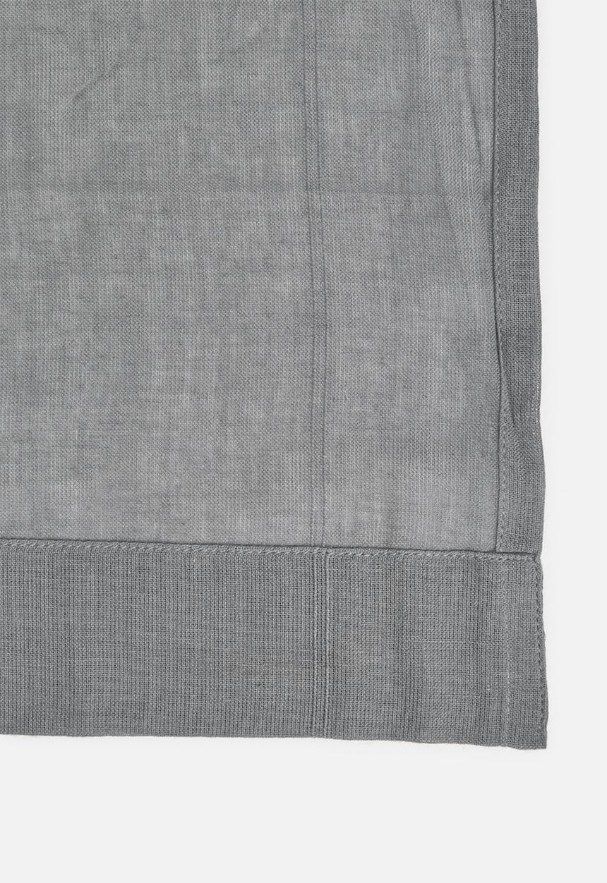 Sixth Floor - Textured sheer eyelet curtain - grey