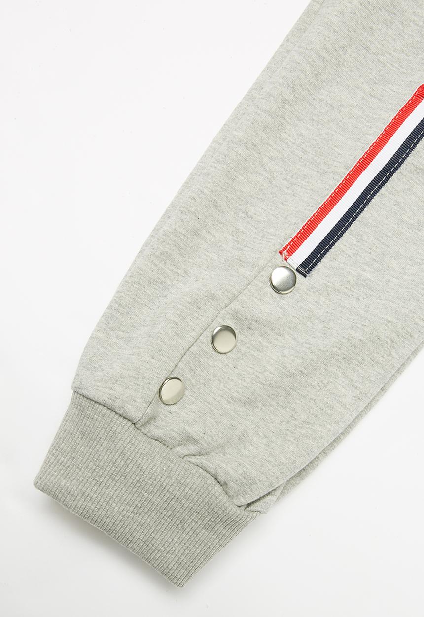 Pop Candy - Girls stripe joggers - grey 