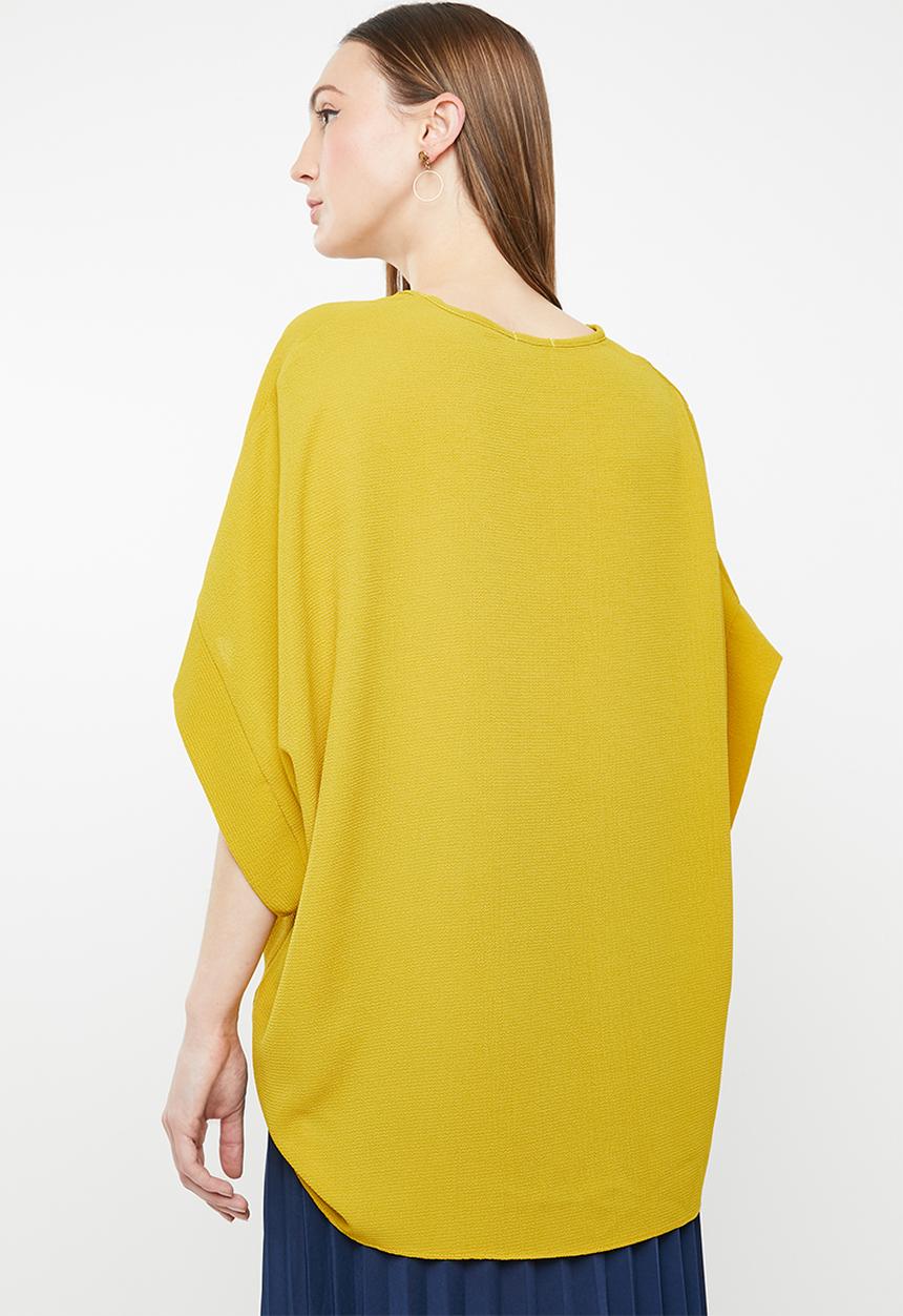 edit - Kimono sleeve blouse - Yellow