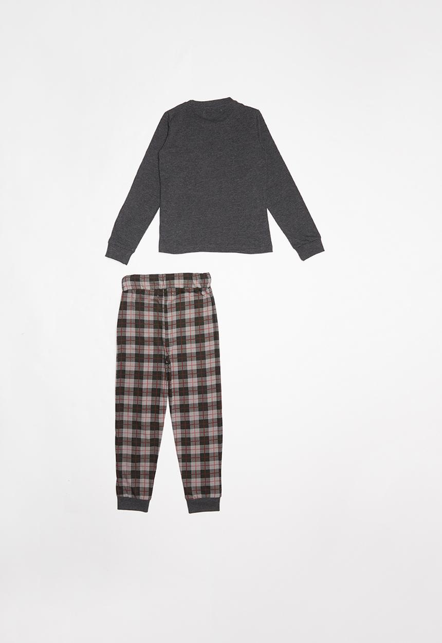 MINOTI - Boys checked long sleeve pyjama set - multi