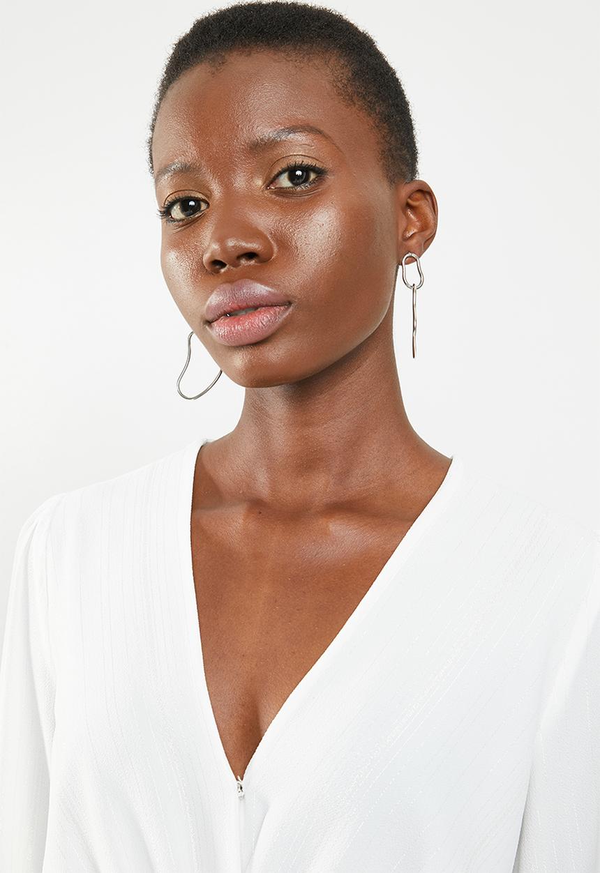 SISSY BOY - Knot now blouse - white