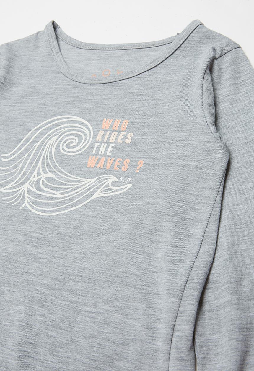 Roxy - Shape and shadow b tee - grey 
