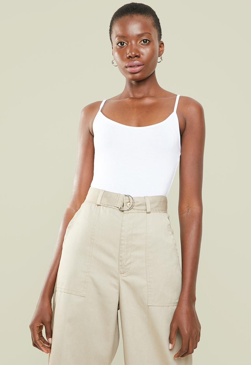 Superbalist - Single cami bodysuit - white