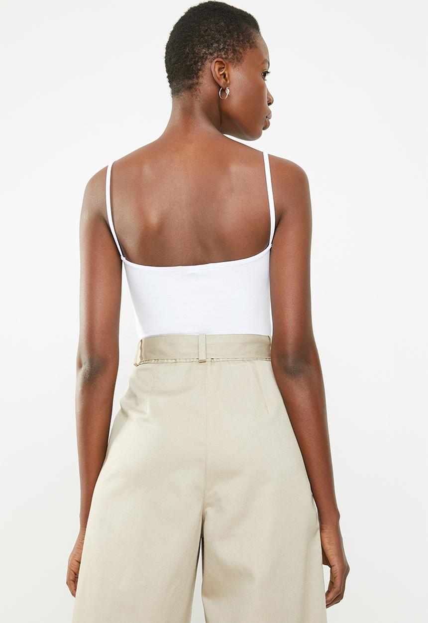 Superbalist - Single cami bodysuit - white