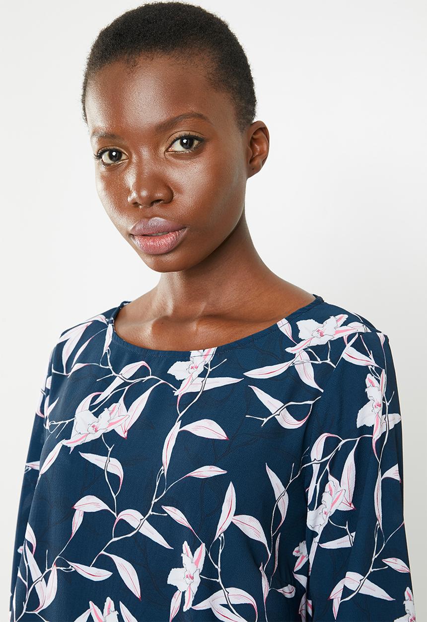 Superbalist - A-line dress with ties - navy