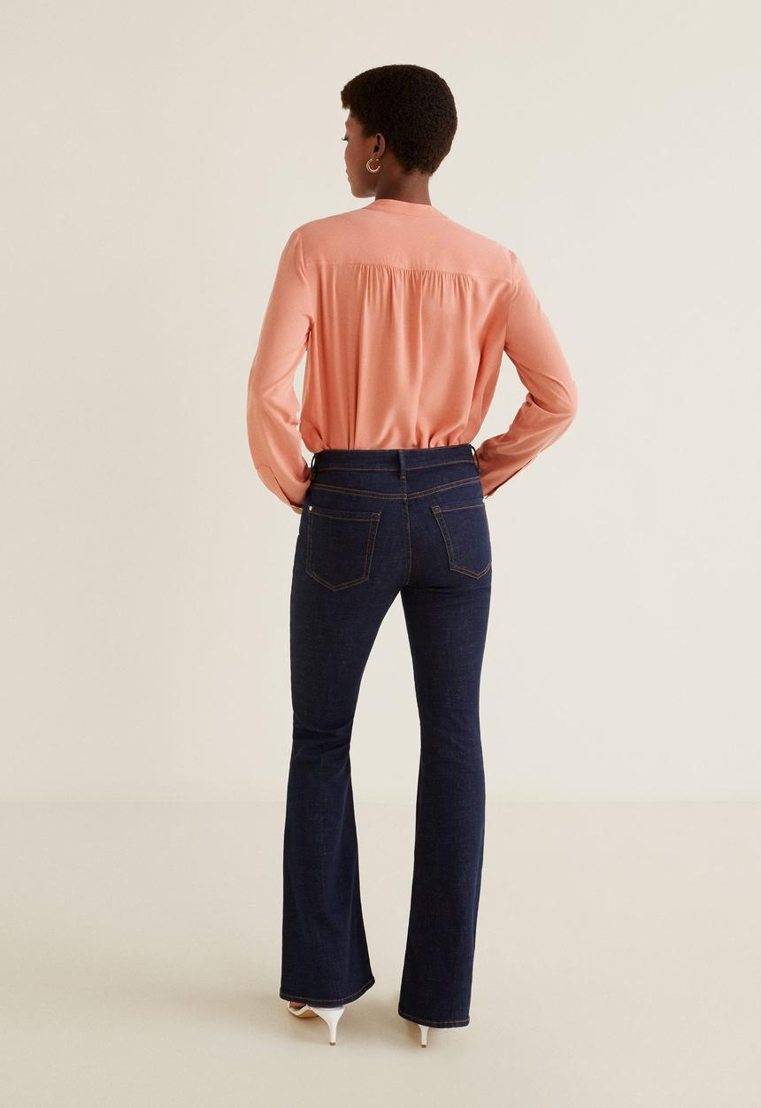 MANGO - Blouse with pockets - peach