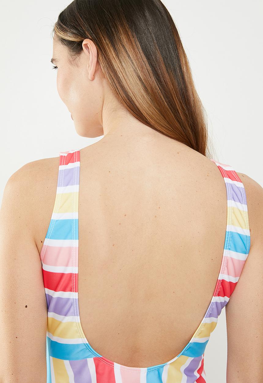 Brave Soul - Rainbow stripe one piece - multi