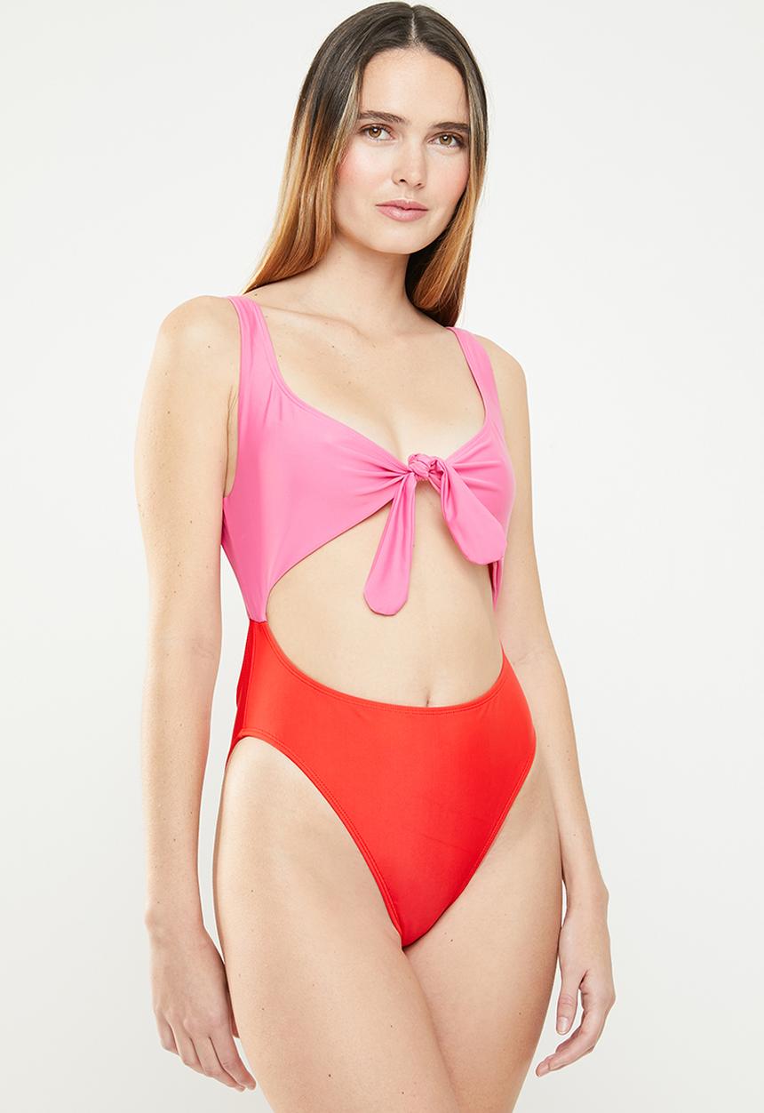 Brave Soul - Abby one piece - red & pink