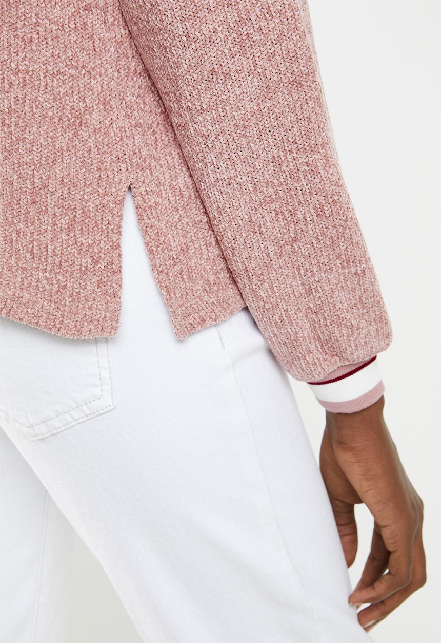STYLE REPUBLIC - V-neckline chenille sweater - pink