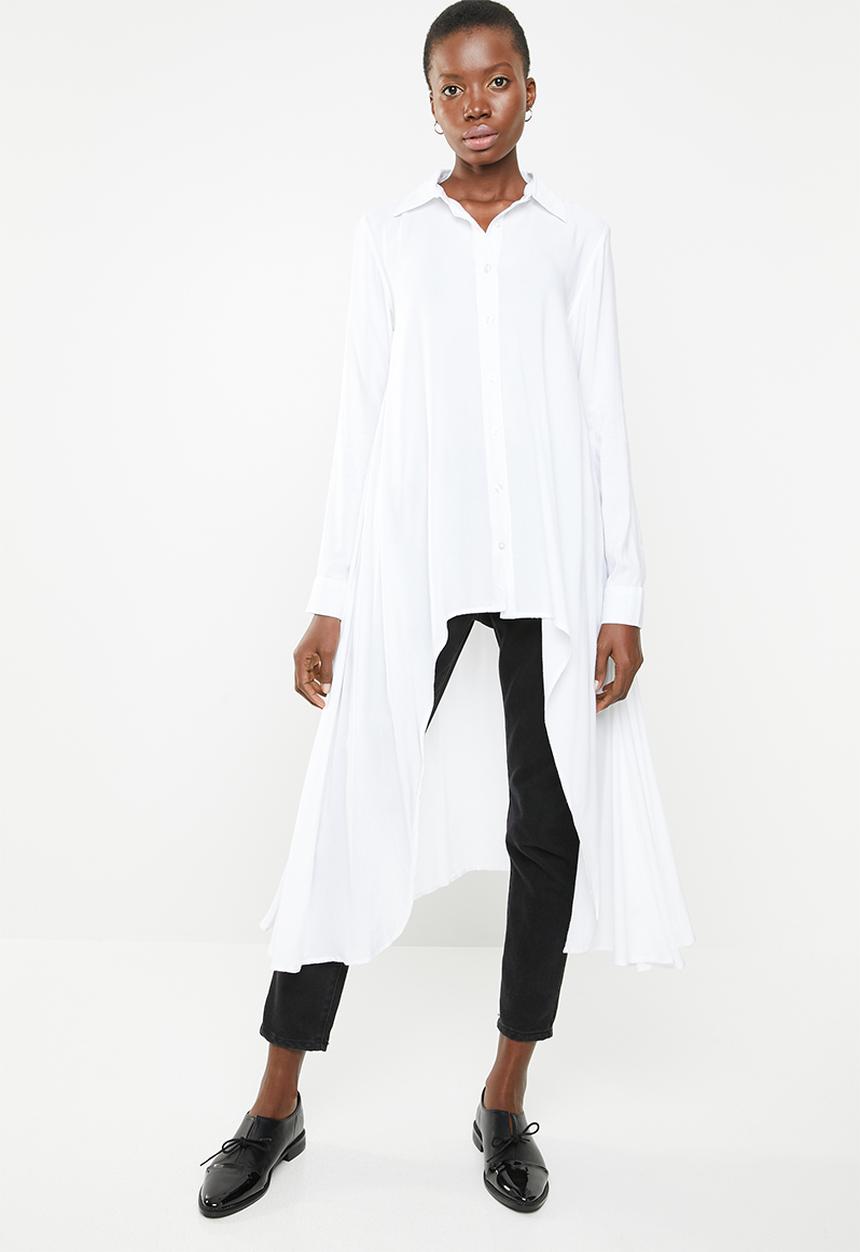 STYLE REPUBLIC - Longer length shirt dress - white
