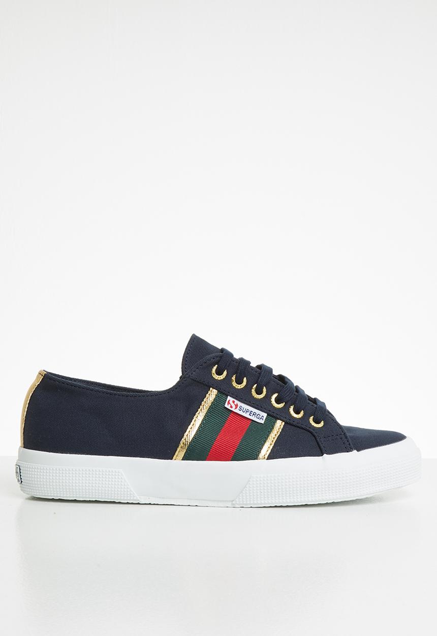 SUPERGA - 2750 flagside canvas lo - navy/gold