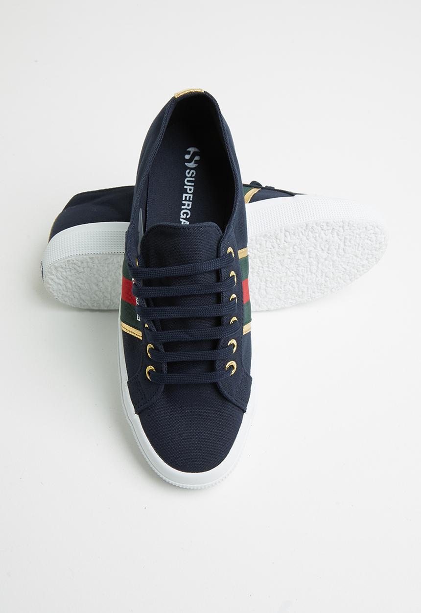 SUPERGA - 2750 flagside canvas lo - navy/gold