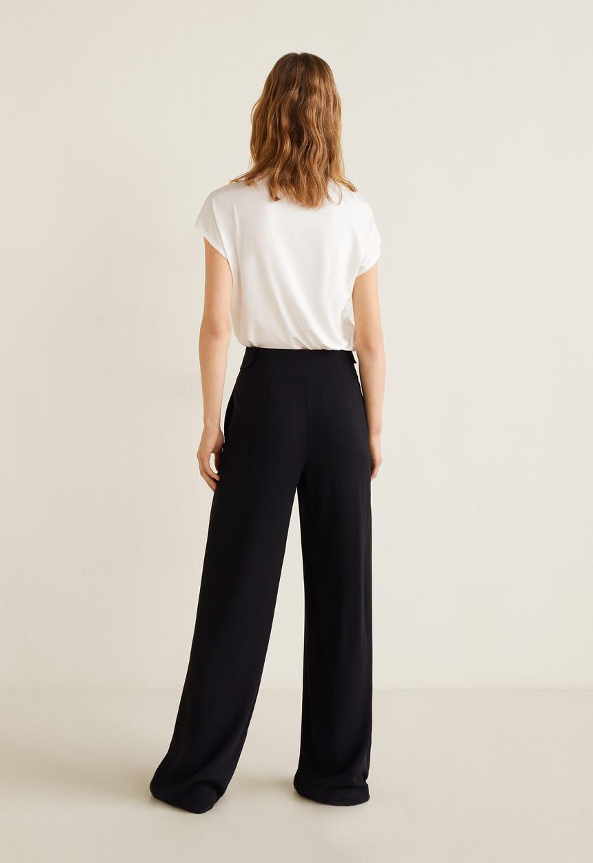 MANGO - High collar T-shirt - white