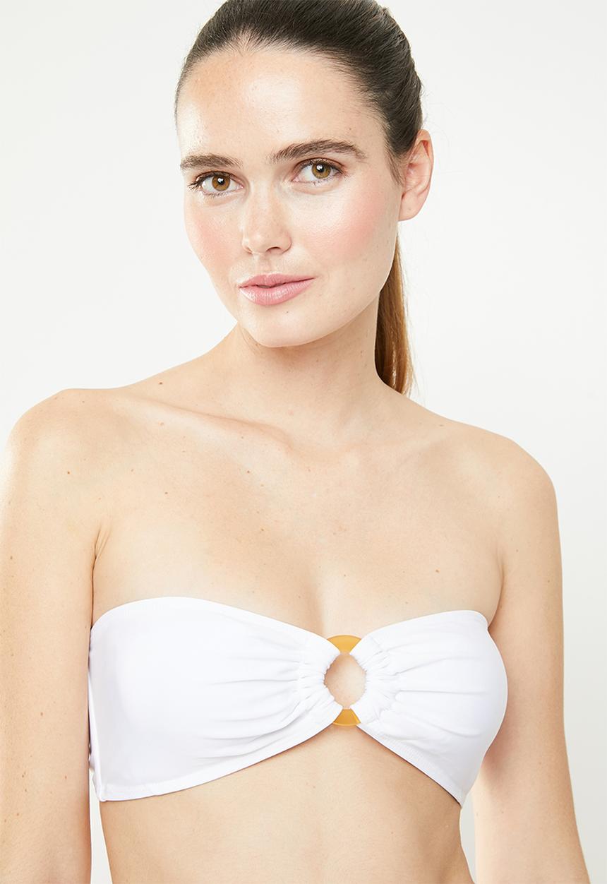 Brave Soul - Summer bikini top - white