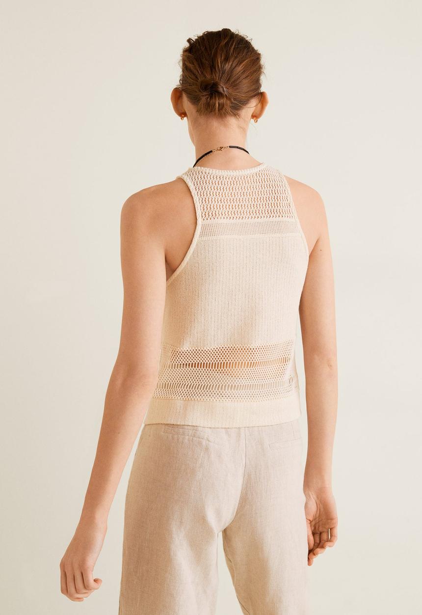 MANGO - Bhavna top - beige 