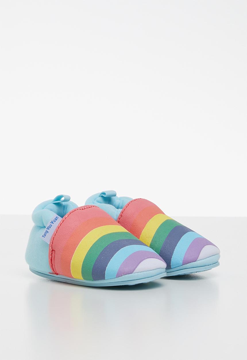 Pop Candy - Rainbow slip on - blue 